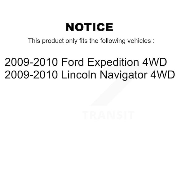 Front Right Bearing Lower Upper Control Arm Tie Rod & Link Kit 6Pc For Ford Expedition